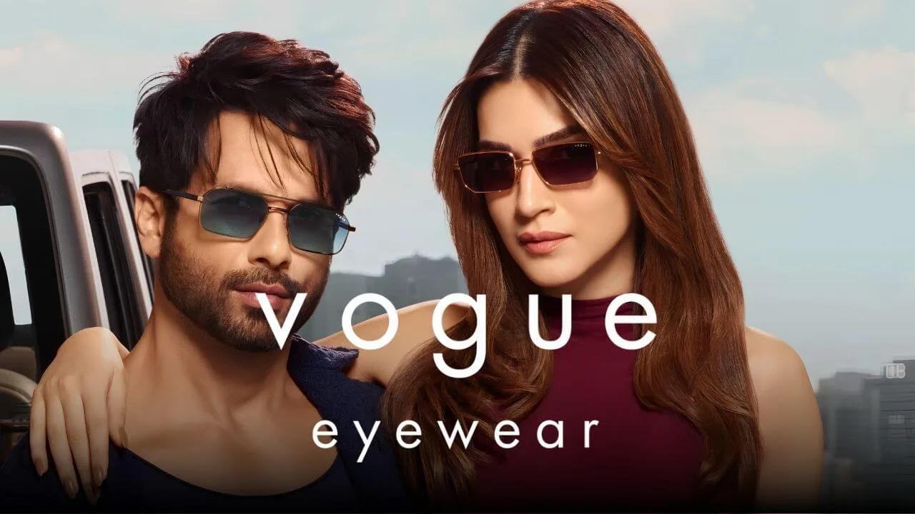Kriti Sanon Shahid Kapoor as Vogue Eyewear Ambassador