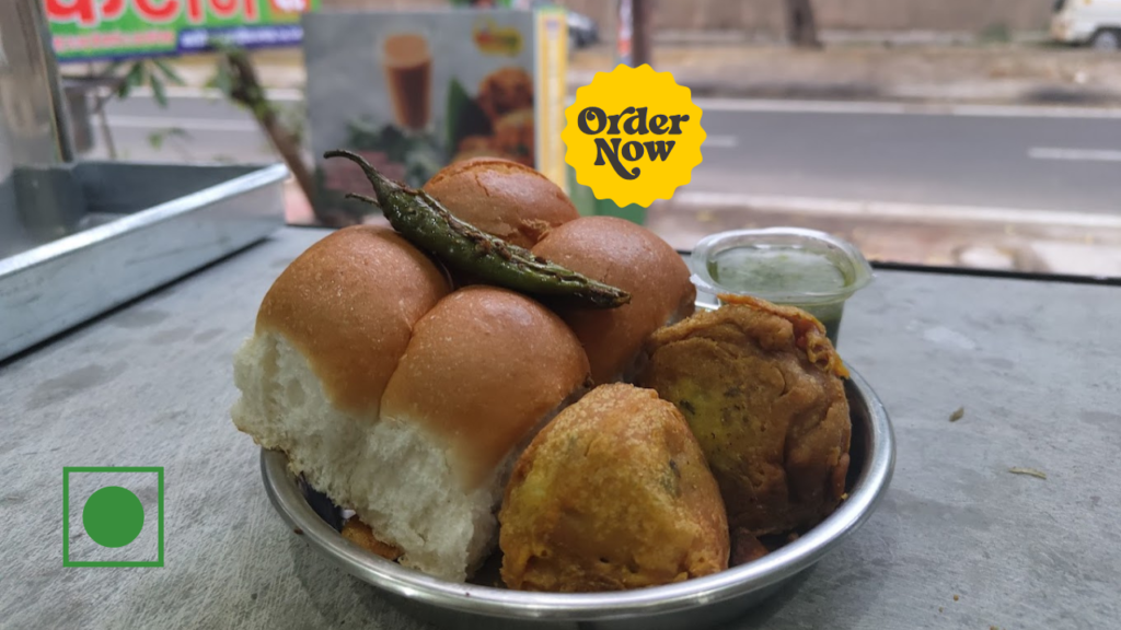 Bombay Vada Pav in Chatoram Canteen Lucknow.