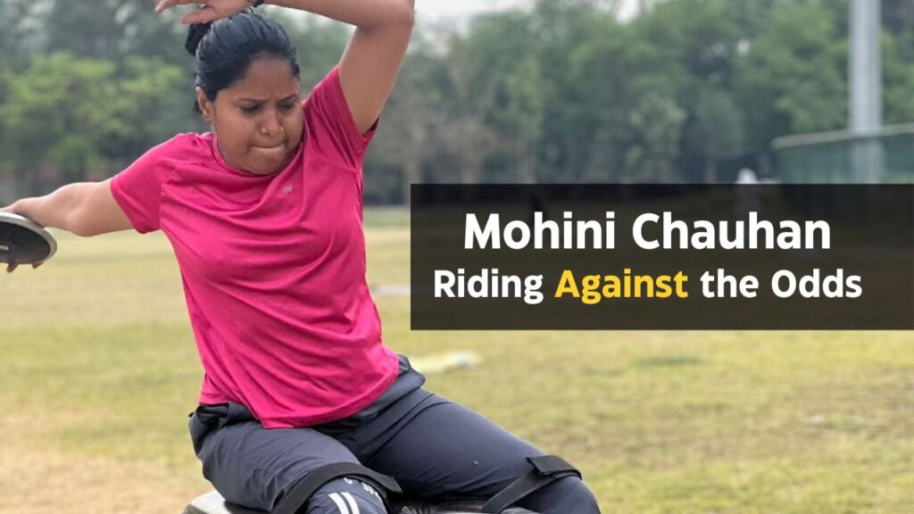 Delhi Para Athlete Mohini Chauhan During Her Practice Session.