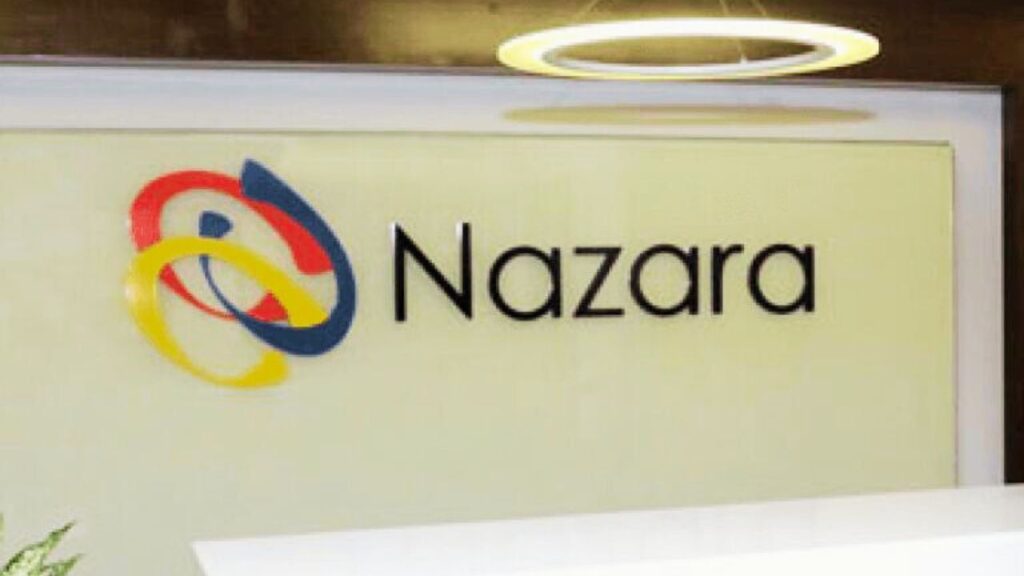 Nazara Technologies Office and company logo.