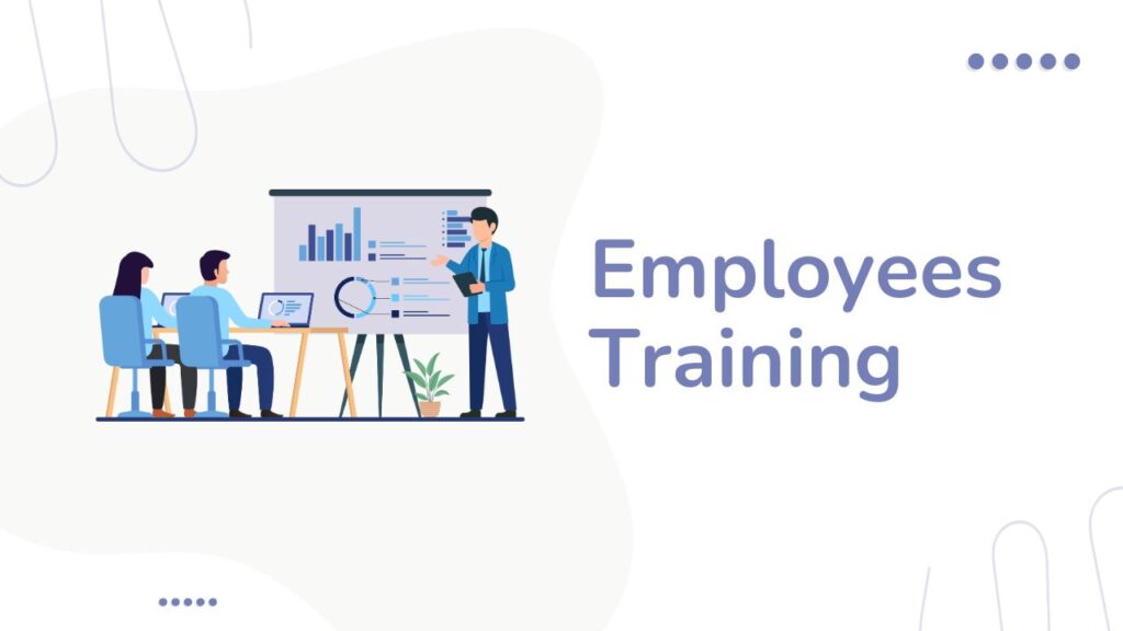 Employees training for successful business.
