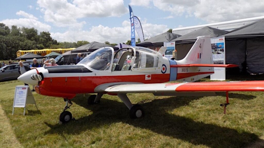 display of static aircrafts. Blackbushe Air Day 2024 UK