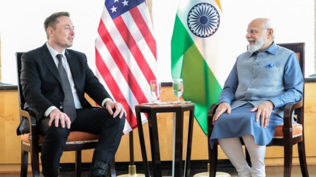 Elon Musk and PM Modi few months ago meeting in the USA.