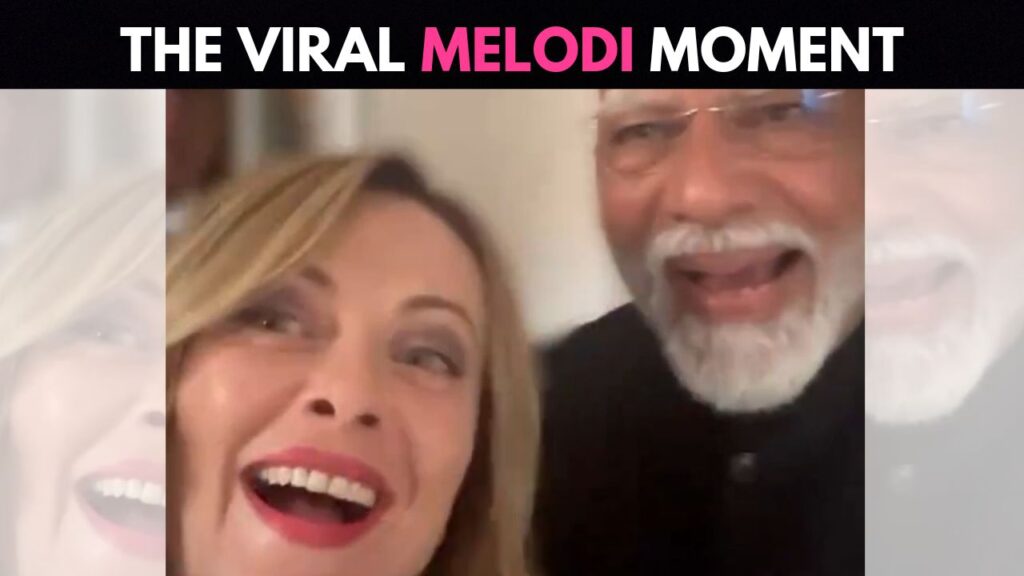 Giorgia Meloni and PM Narendra Modi Viral Melodi Moment