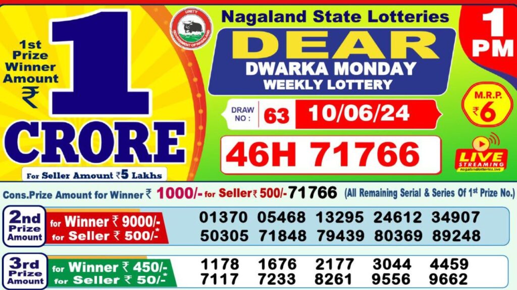 Dear Dwarka Weekly Lottery Winner List