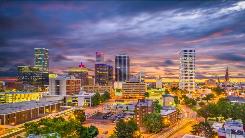 Tulsa City in Oklahoma,
USA