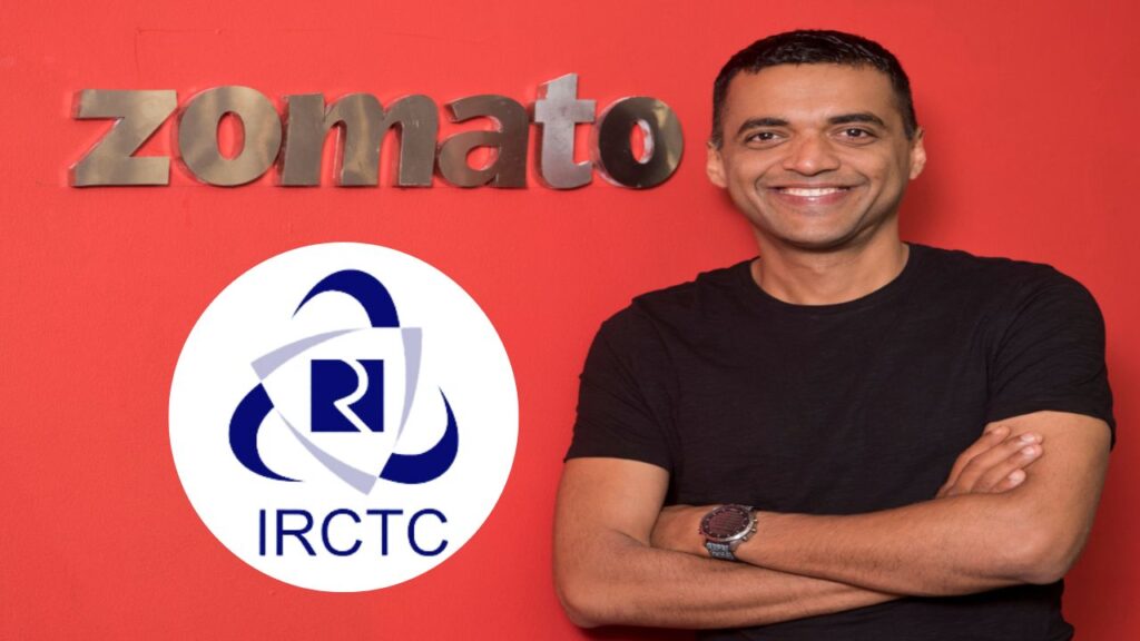 zomato ceo and irctc logo.