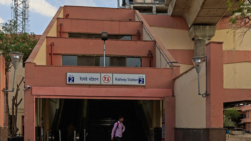 Jaipur metro station.