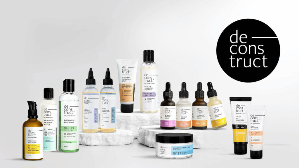 Deconstruct skincare products