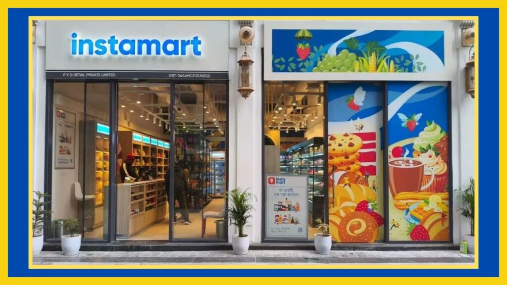 Swiggy Instamart offline store in Gurugram.